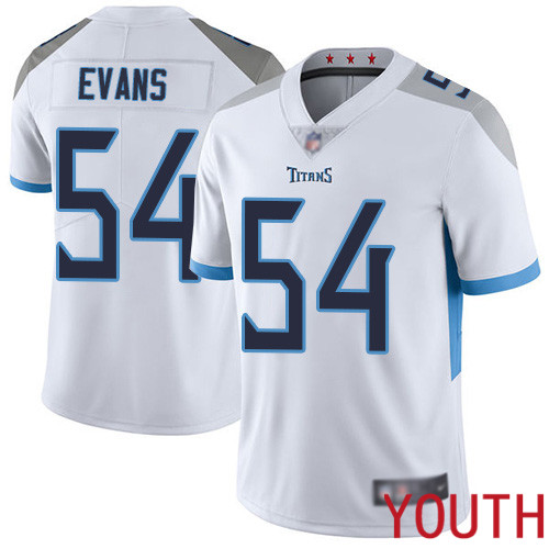 Tennessee Titans Limited White Youth Rashaan Evans Road Jersey NFL Football #54 Vapor Untouchable